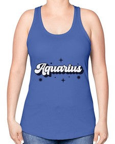 aquarius 82# - aquarius -Racerback Tank