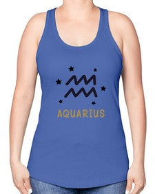 aquarius 83# - aquarius -Racerback Tank