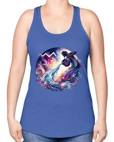 aquarius 89# - aquarius -Racerback Tank