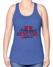 armchair detective 238# - true crime -Racerback Tank