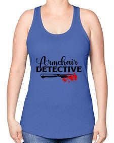 armchair detective 239# - true crime -Racerback Tank