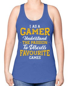 as a gamer understan the passion 61# - video games -Racerback Tank