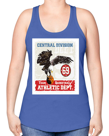 basket eagle 7# - birds -Racerback Tank
