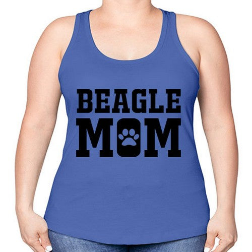 beagle mom 54# - dogs -Racerback Tank