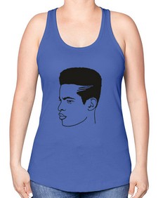 beardman 61# - black boys or men -Racerback Tank