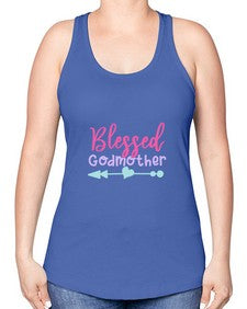 blessed godmother 104# - god parent -Racerback Tank