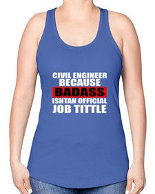 civil engineer 656# - engineer -Racerback Tank