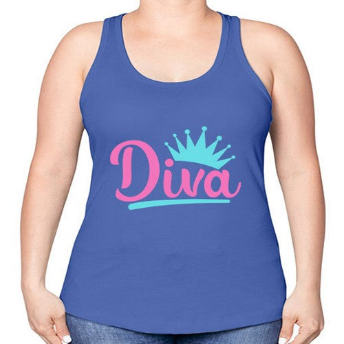 diva Style 121# - dogs -Racerback Tank