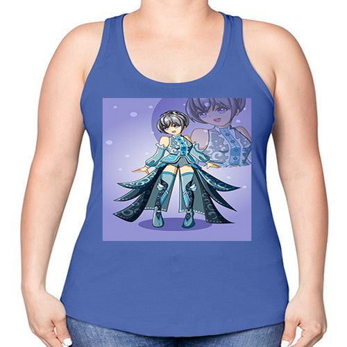 game of beautiful girl140# - anime -Racerback Tank