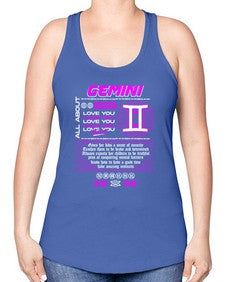 gemini 244# - gemini -Racerback Tank