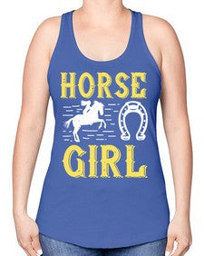 horse girl Style 51# - horse -Racerback Tank