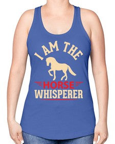 i am the horse whisperer Style 3# - horse -Racerback Tank
