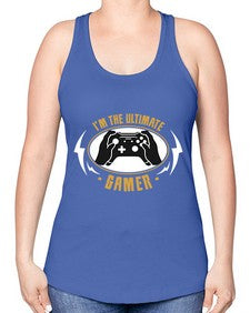 im the ultimate gamer 122# - video games -Racerback Tank