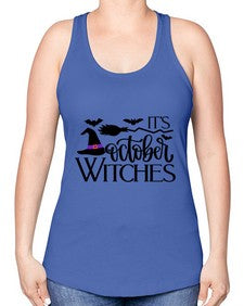 its october witches 34# - witch -Racerback Tank