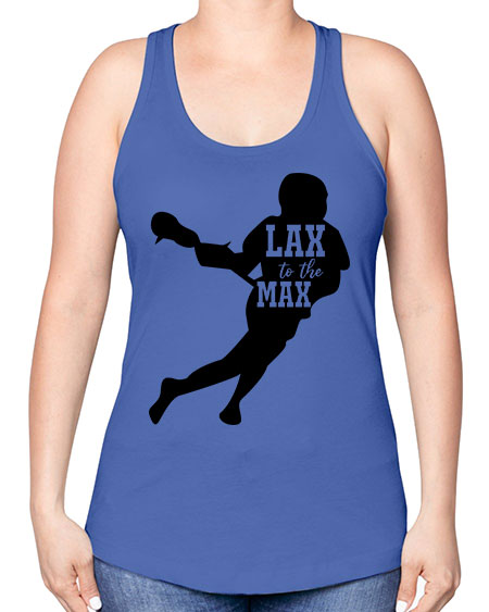 lax to the max 2# - lacrosse -Racerback Tank