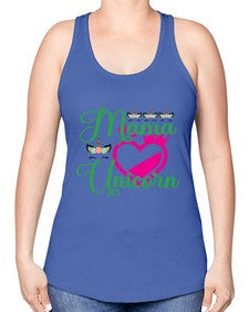 mama unicorn 292# - unicorn -Racerback Tank