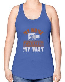 my home cleaned my way Style 294# - cleaner -Racerback Tank