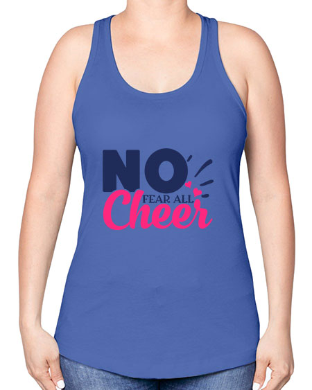 no fear all cheer 1728# - cheer -Racerback Tank