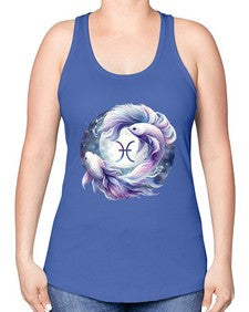 pisces 347# - pisces -Racerback Tank