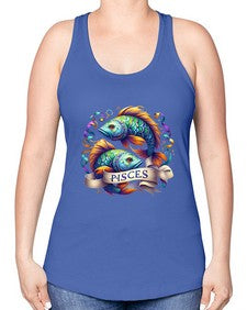 pisces 361# - pisces -Racerback Tank