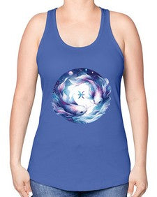 pisces 363# - pisces -Racerback Tank