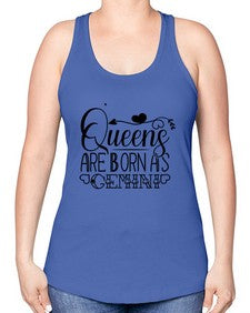 queens are born as Gemini 390# - gemini -Racerback Tank