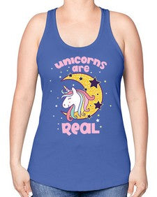 quotes of unicorns unicorns are real unicorns are real 363# - unicorn -Racerback Tank