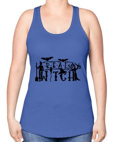 real witch 29# - witch -Racerback Tank