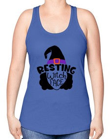 resting witch face 27# - witch -Racerback Tank
