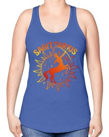 sagittarius 136# - sagittarius -Racerback Tank