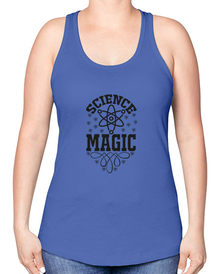 science magic 72# - general science -Racerback Tank