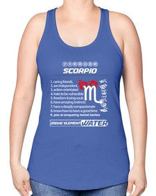 scorpio 456# - scorpio -Racerback Tank