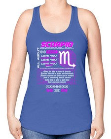 scorpio 457# - scorpio -Racerback Tank