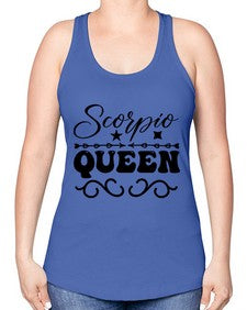 scorpio queen 447# - scorpio -Racerback Tank