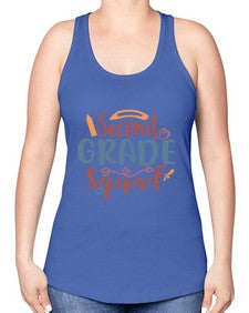second grade squad 831# - second grade -Racerback Tank