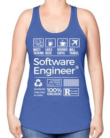 software engineer 1409# - engineer -Racerback Tank