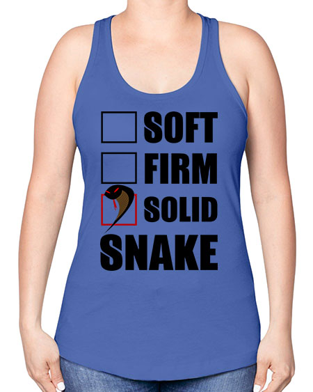 solid snake - snake -Racerback Tank