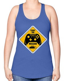 start the mission 152# - video games -Racerback Tank