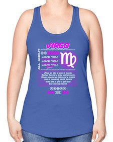 virgo 544# - virgo -Racerback Tank