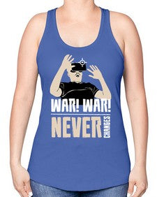 war war never changes 162# - video games -Racerback Tank