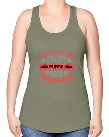A car for every purse and purpose 1# - car -Racerback Tank
