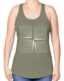Abstract Shape 203# - art pop art -Racerback Tank