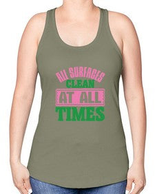 All surfaces clean at all times Style 37# - cleaner -Racerback Tank