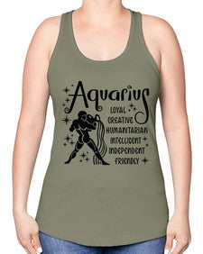 Aquarius 64# - aquarius -Racerback Tank