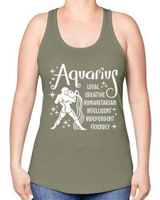 Aquarius 68# - aquarius -Racerback Tank