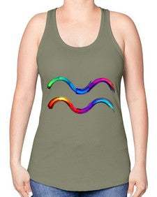 Aquarius 69# - aquarius -Racerback Tank