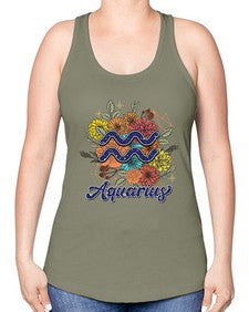 Aquarius 7# - aquarius -Racerback Tank