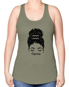 Aquarius Woman - aquarius -Racerback Tank
