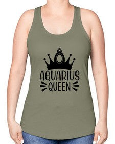 Aquarius queen 73# - aquarius -Racerback Tank