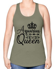 Aquarius queen 74# - aquarius -Racerback Tank